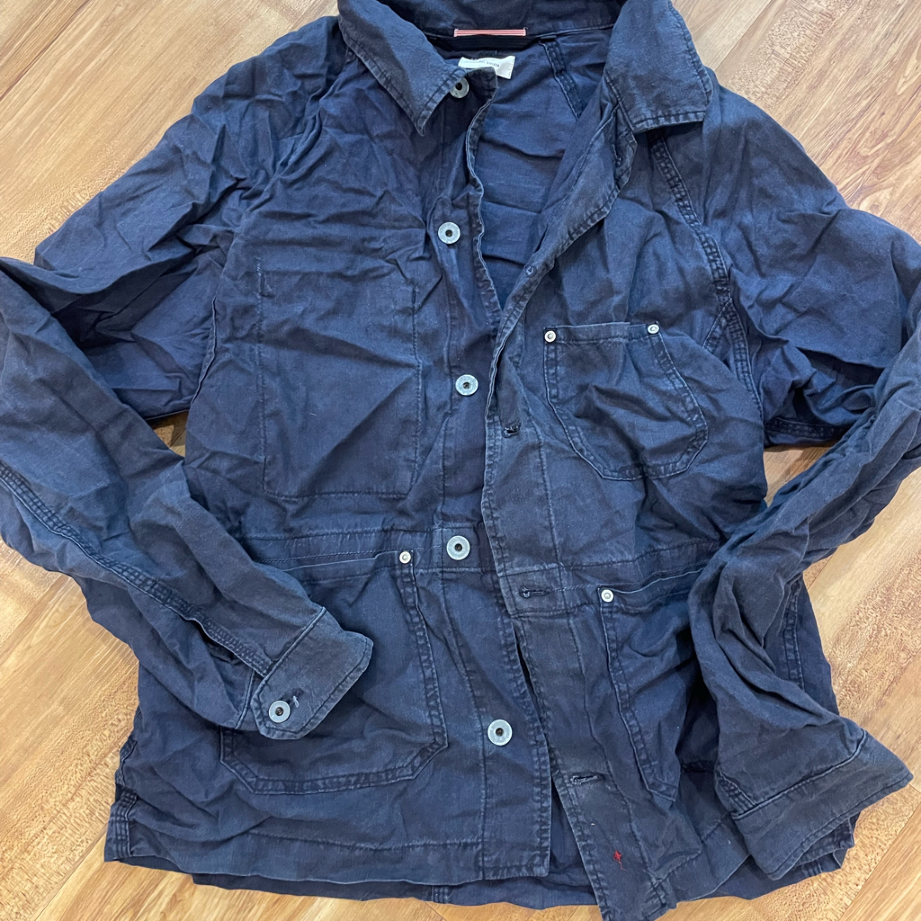 Apolis Navy Button-Up Jacket